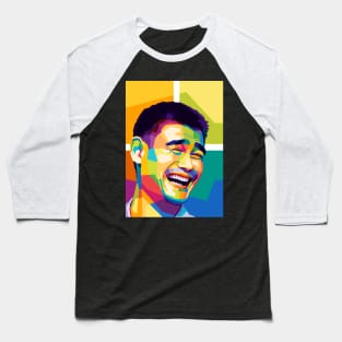 Yao Ming Meme Wpap Pop Art Baseball T-Shirt